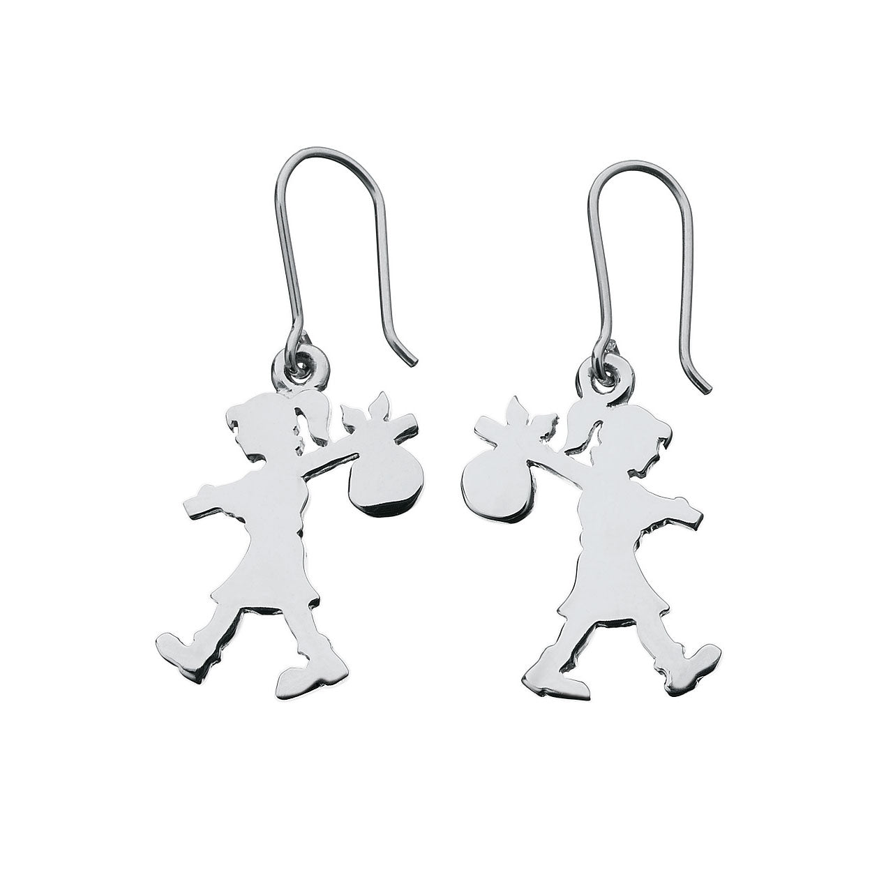 Sterling Silver Runaway Girl Drop Earrings