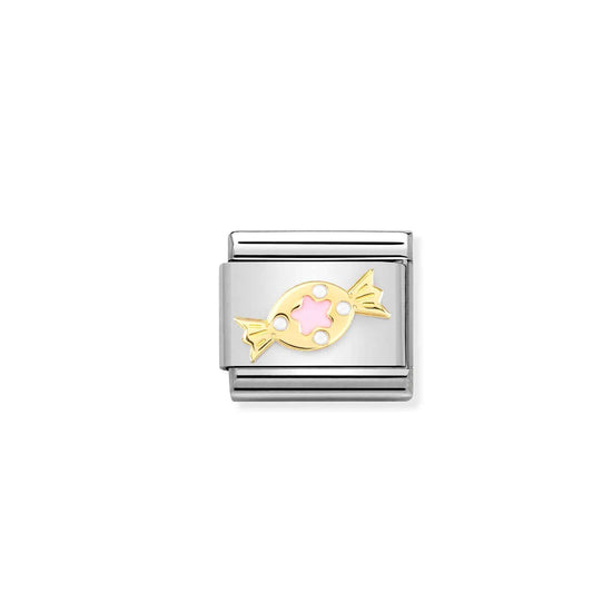 Composable Classic Link 030272/72 Pink Sweet In 18K Gold & Enamel