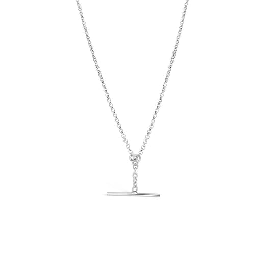 45cm Sterling Silver Long Fob Chain
