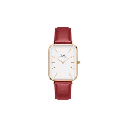 Quadro 29mm Pressed Suffolk - Red & Rose Gold Watch