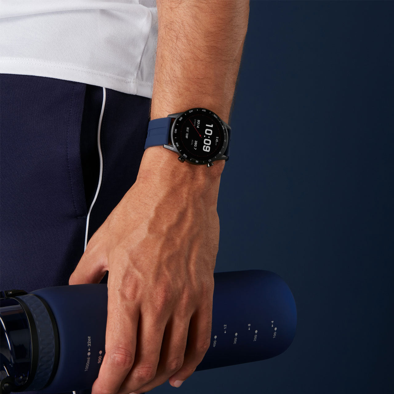 Sekonda Active Smartwatch | Black Case & Blue Silicone Strap | 1912