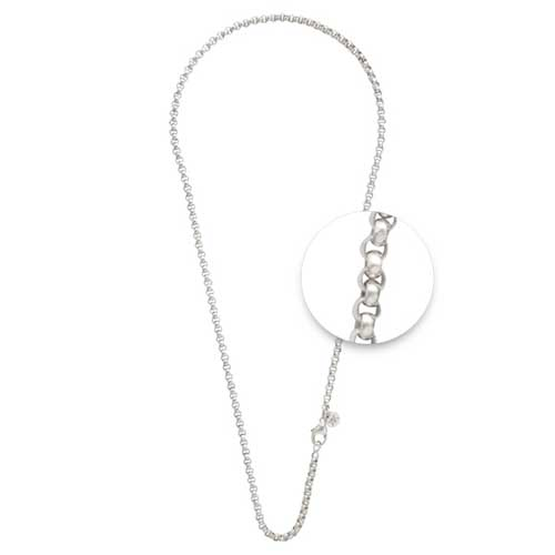 Silver Plated 3mm Belcher Chain - 48cm
