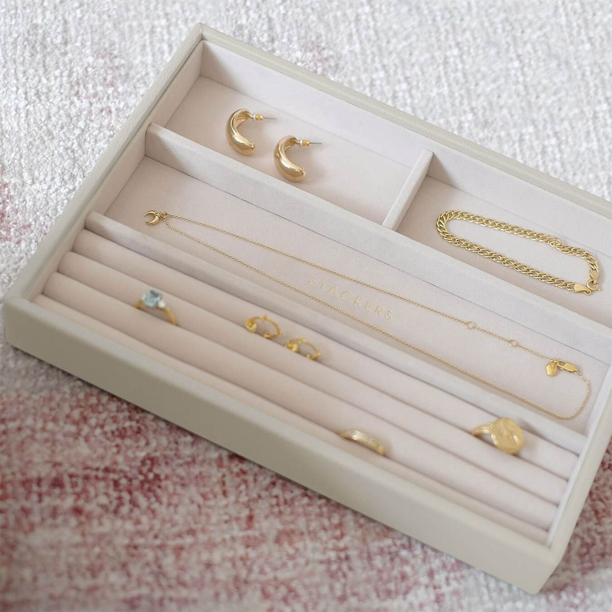 Oatmeal Classic Ring & Bracelet Layer
