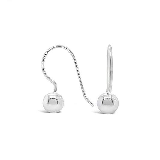 Sterling Silver 6mm Ball Hook Earrings