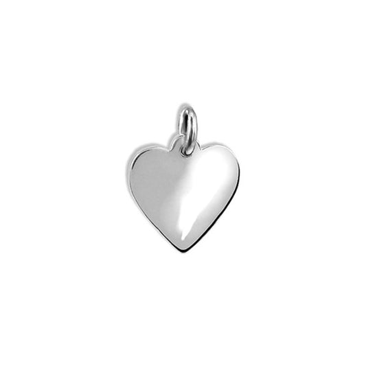 15mm Heart Disc Charm