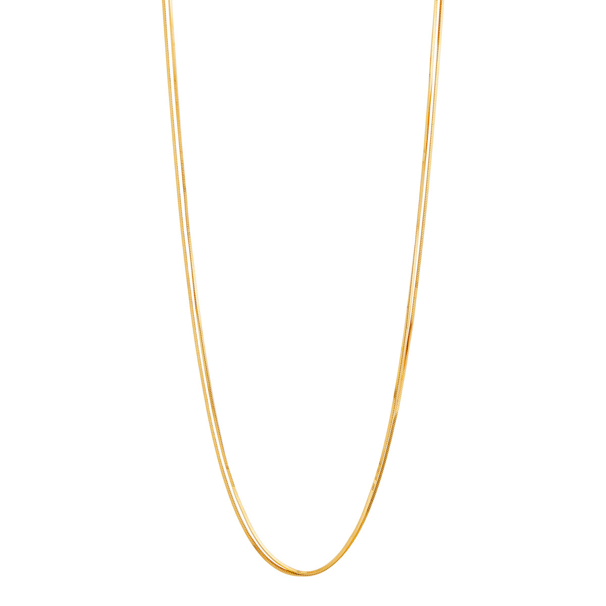 Mirage Double Chain Necklace - Gold Plated