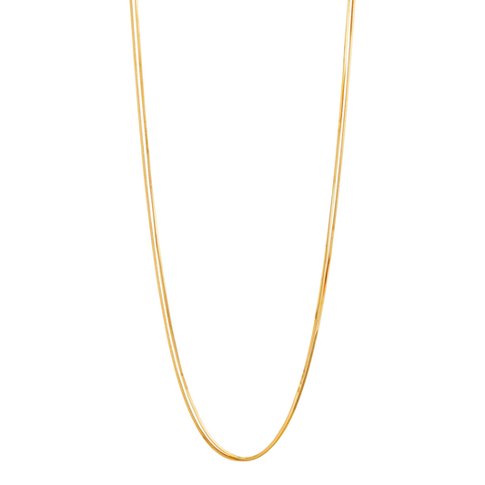 Mirage Double Chain Necklace - Gold Plated