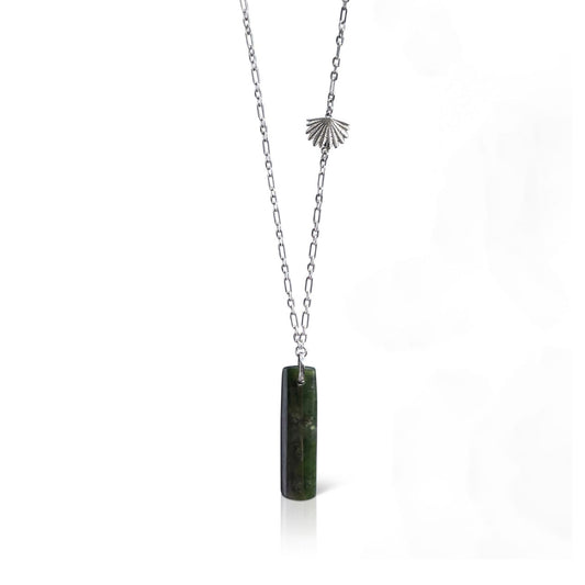 Pounamu Piwakawaka Drop Pendant