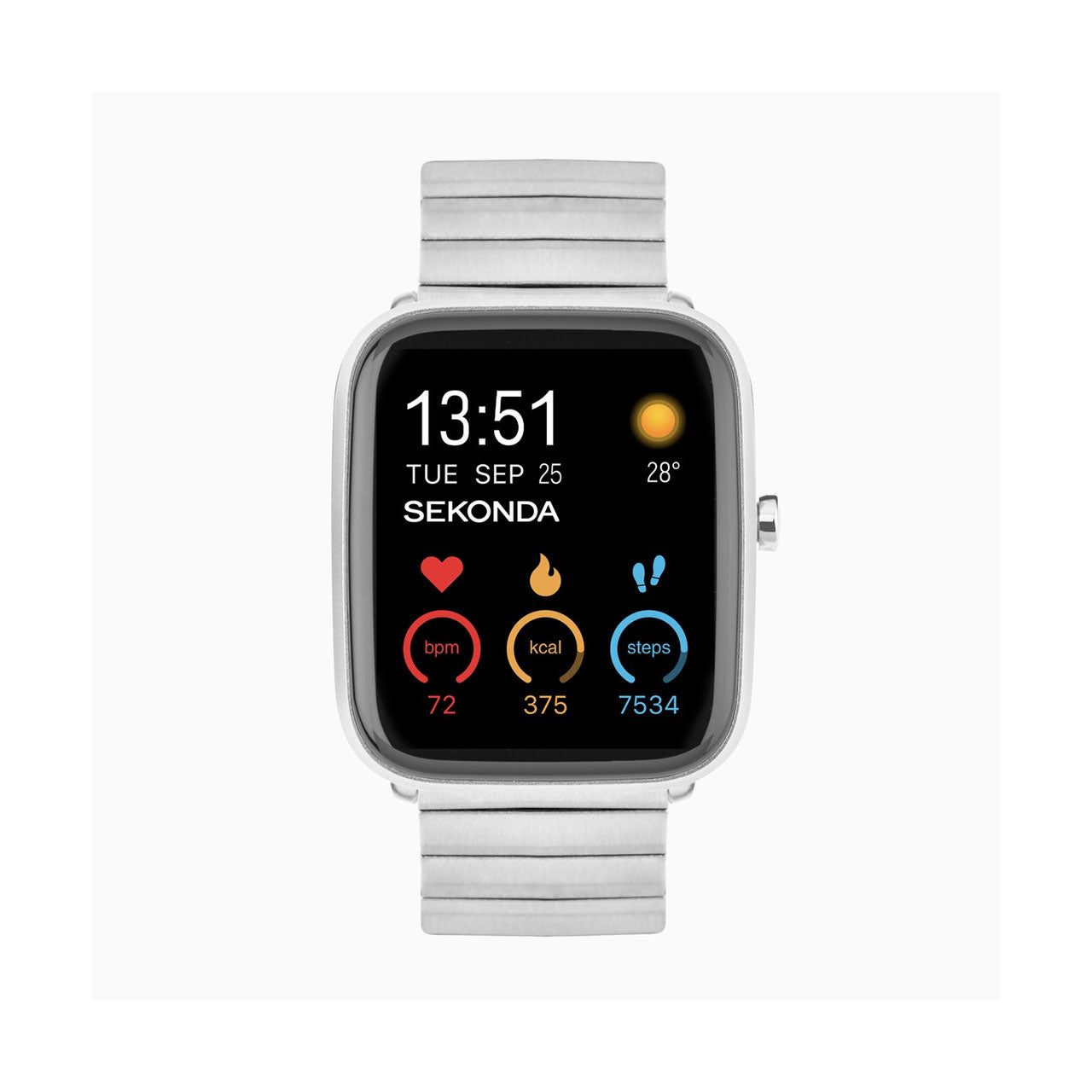 Sekonda Motion Plus Smart Watch | Silver Alloy Case & Stainless Steel Bracelet | 30221