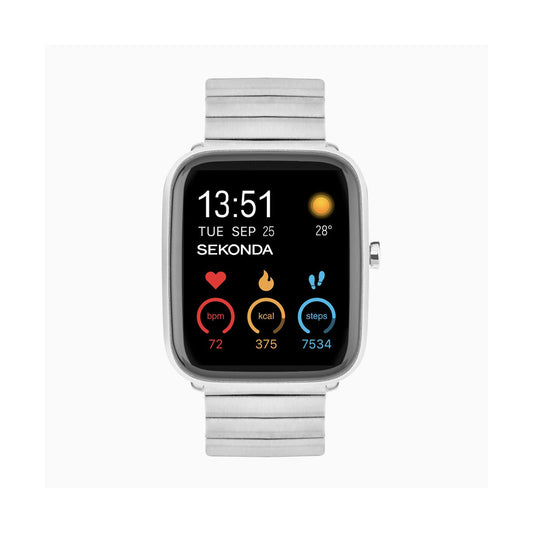 Sekonda Motion Plus Smart Watch | Silver Alloy Case & Stainless Steel Bracelet | 30221