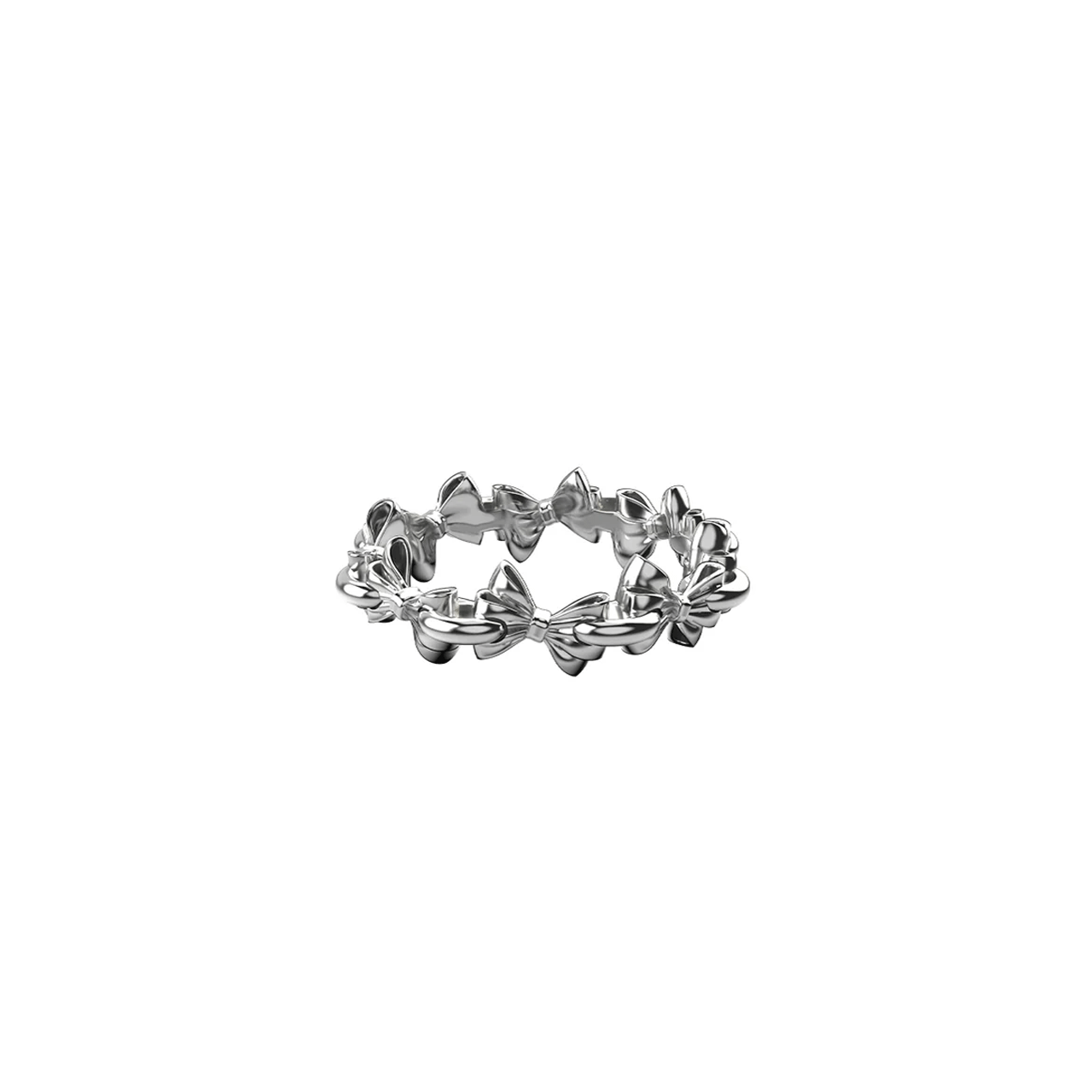 Pierced Bow Infinity Ring