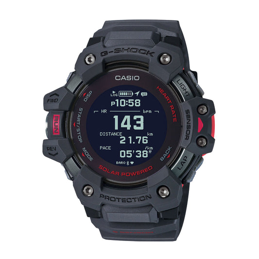 G-Squad - Black & Red - GPS / Heart Rate Monitor Smart Watch - GBDH1000-8D
