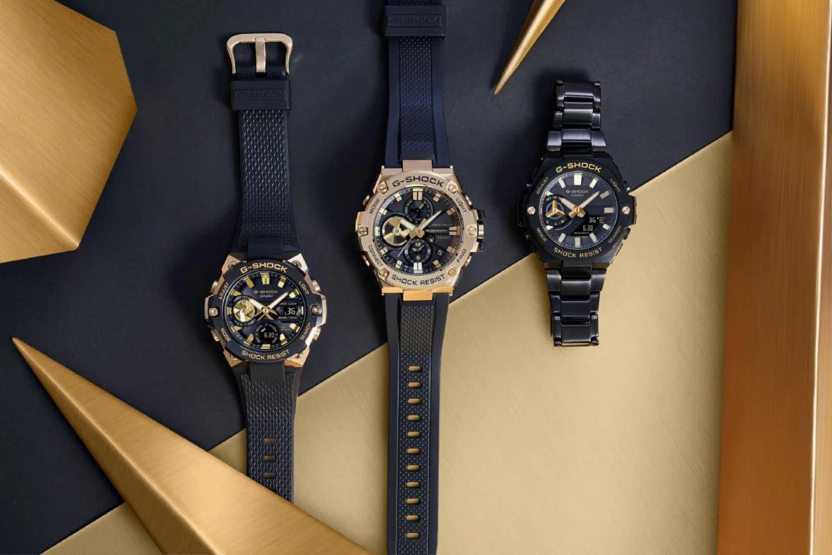 G-Shock Carbon Core G-Steel - Black/Gold - GSTB500BD-1A9 - Jamies Jewellers