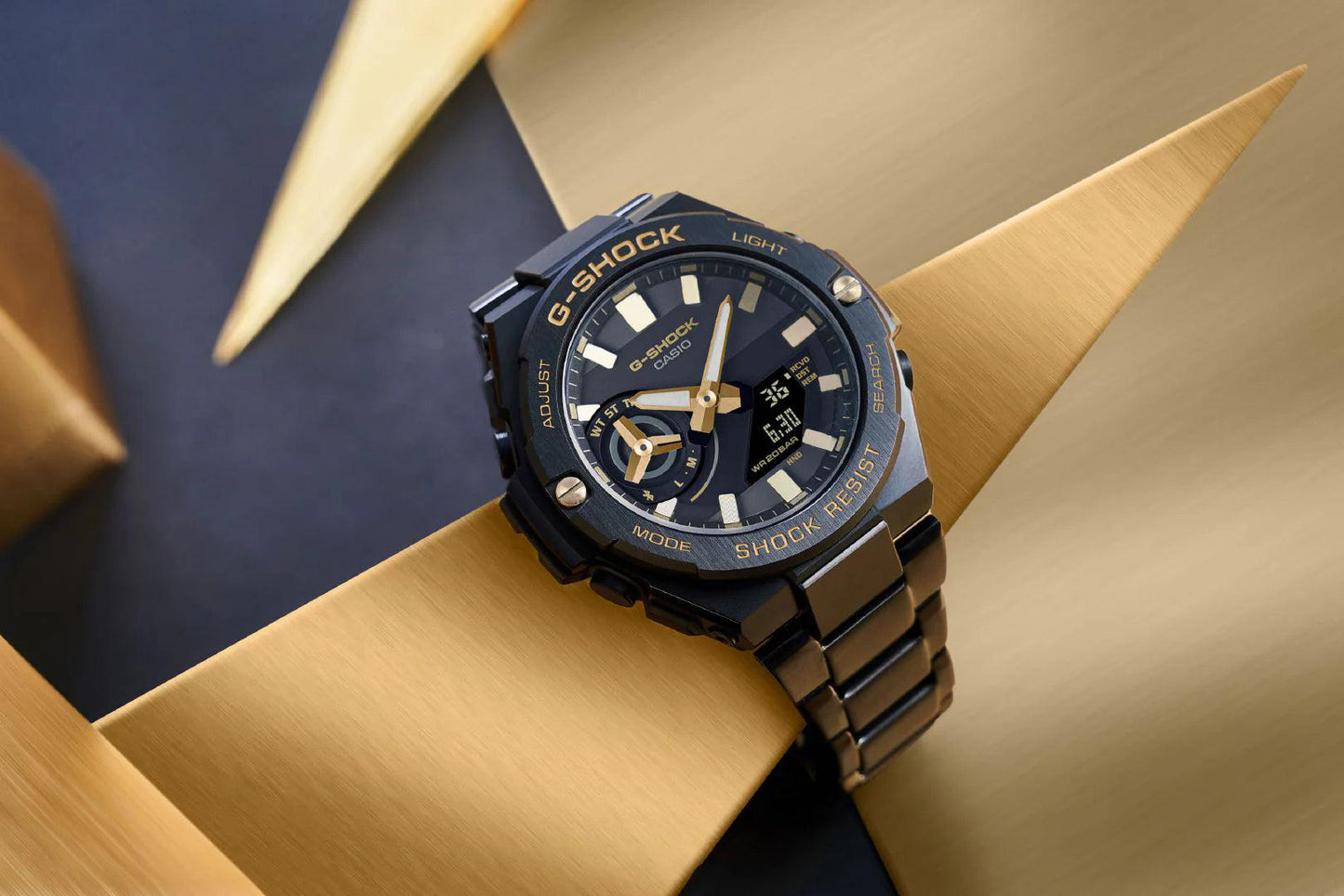 G-Shock Carbon Core G-Steel - Black/Gold - GSTB500BD-1A9 - Jamies Jewellers