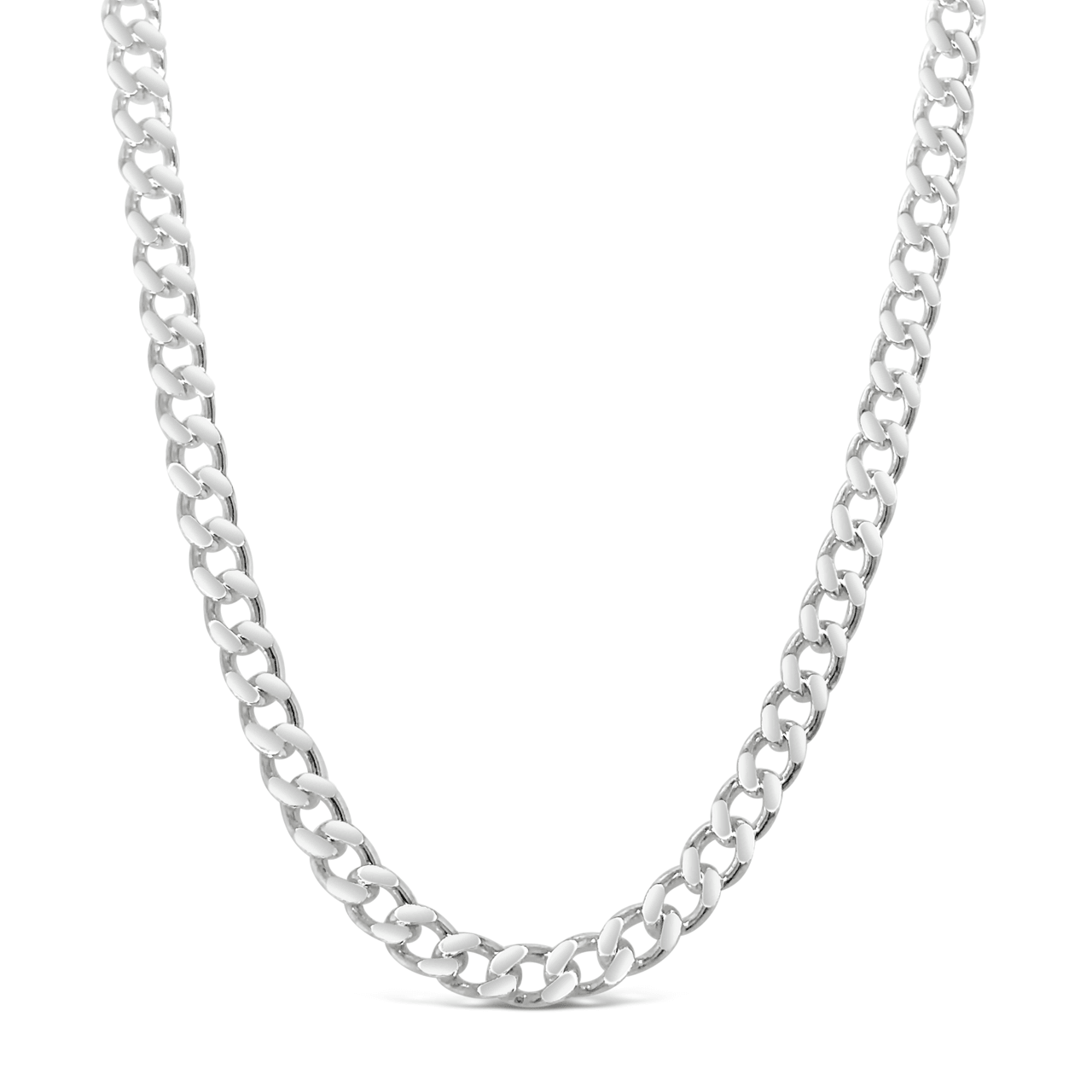 50cm Sterling Silver CD100 Diamond Cut Curb Chain – Jamies Jewellers