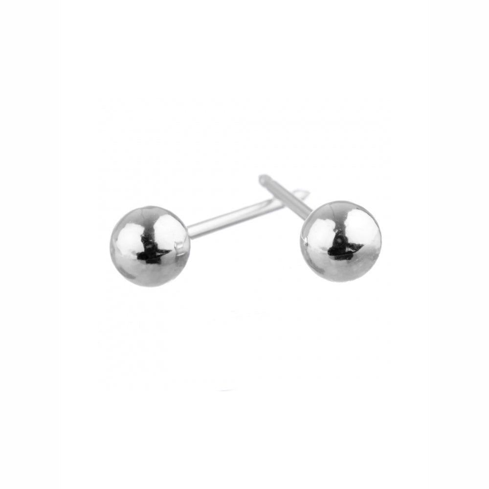 Surgical steel hot sale ball earrings